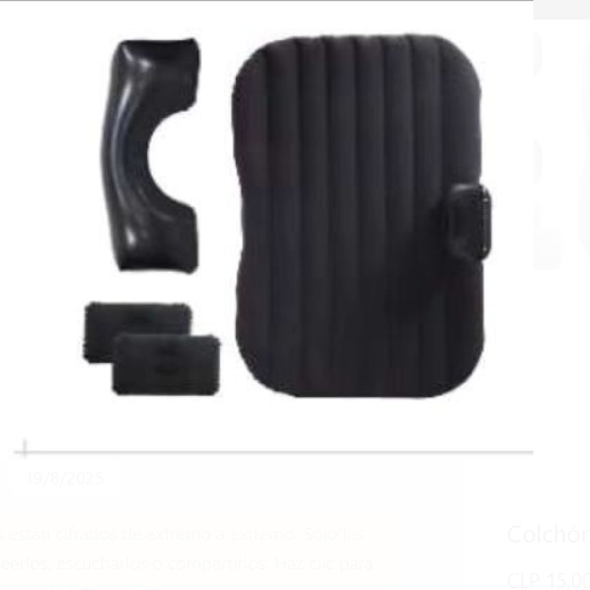 GENERICO - Colchón Inflable Para Auto Con Accsesorios Viajes