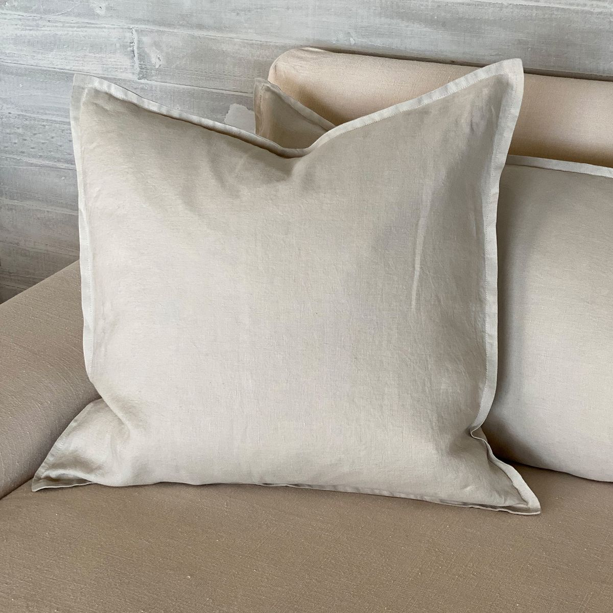 NATURALINO - Cojín Lino 55x55 San Pedro Hueso - Naturalino