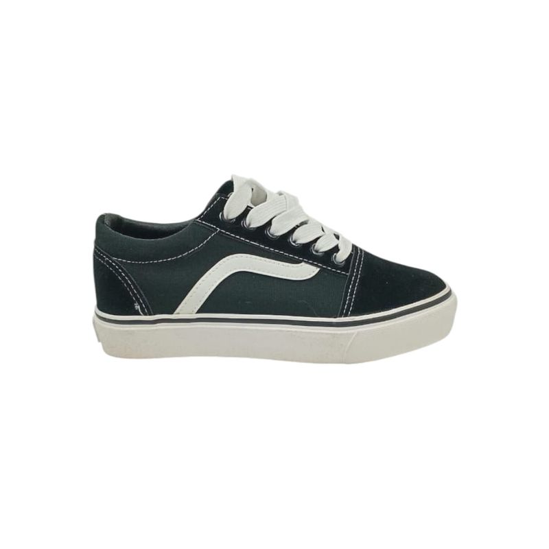 HERIEL - Zapatilla Negra Textil Mujer
