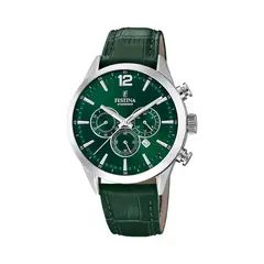 FESTINA - Reloj F20542/7 Verde Hombre Timeless Chronograph