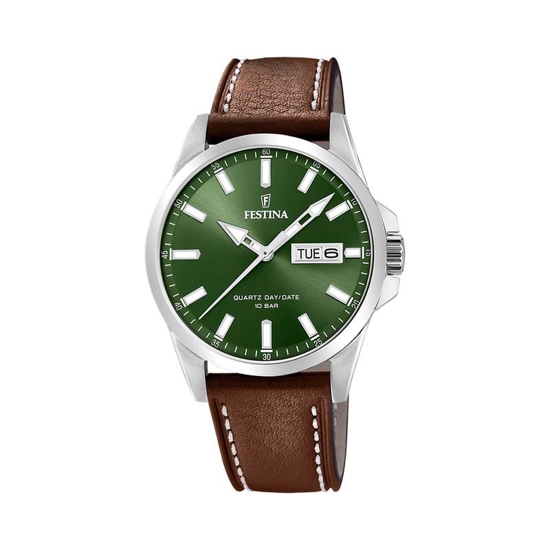FESTINA - Reloj F20358/5 Festina Verde Hombre Correa Clasico