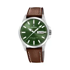 FESTINA - Reloj F20358/5 Verde Hombre Correa Clasico