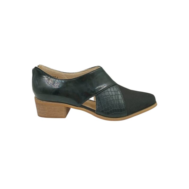 HERIEL - Zapato Negro Bajo Mujer