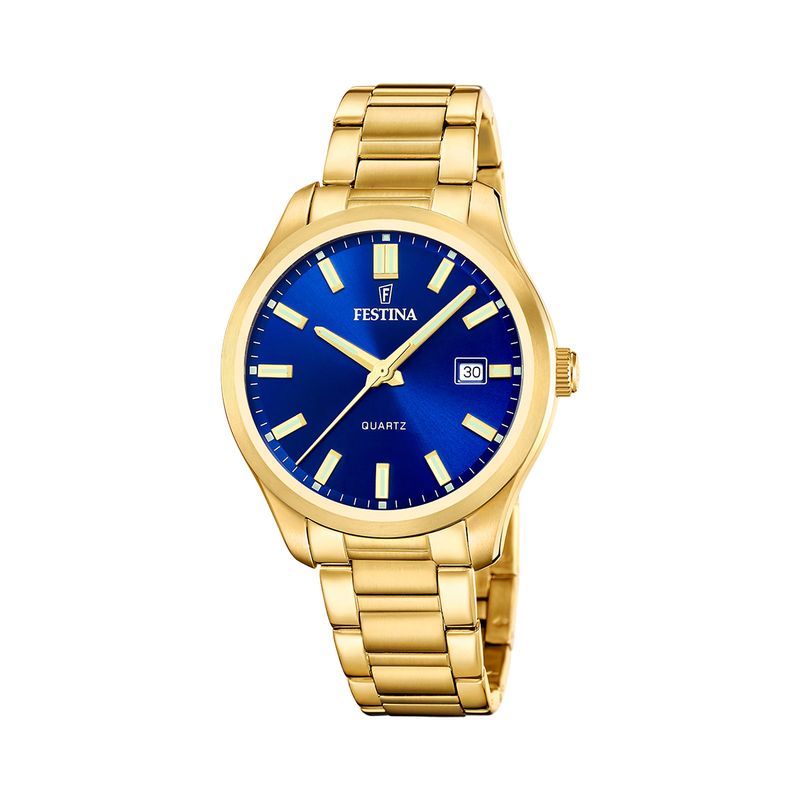 FESTINA - Reloj F20740/2 Festina Azul Hombre Acero Clasico