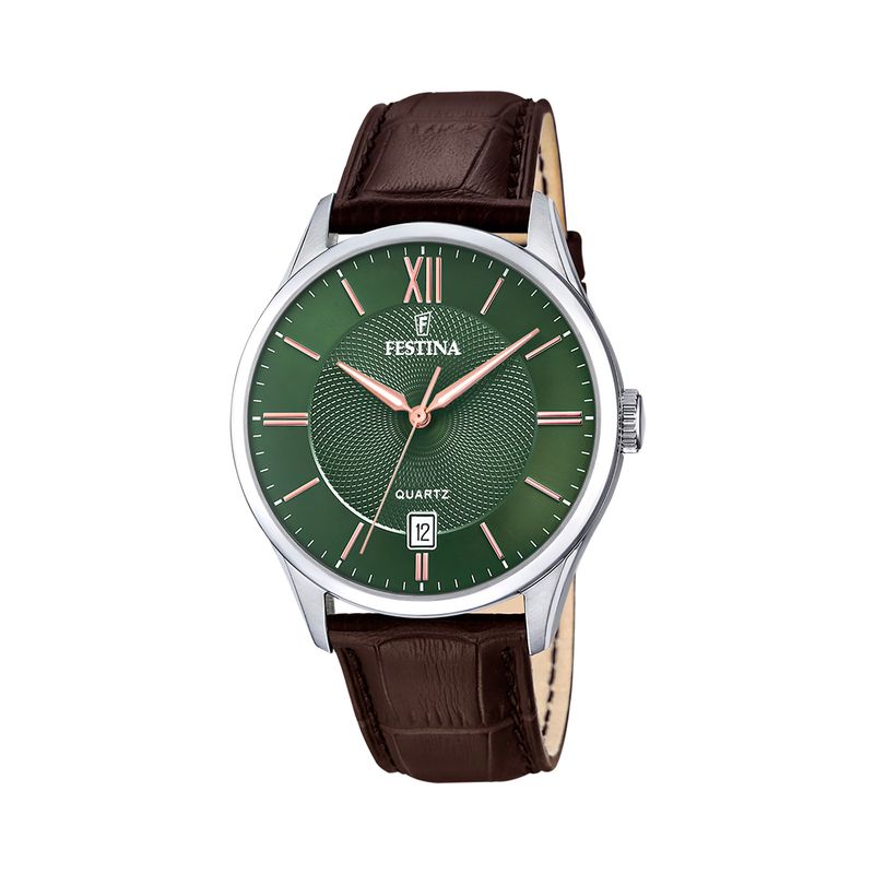 FESTINA - Reloj F20426/8 Festina Verde Hombre Correa Clasico