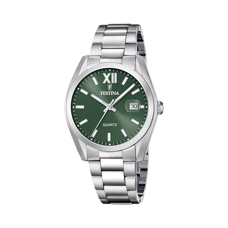 FESTINA - Reloj F20707/5 Festina Verde Hombre Acero Clasico