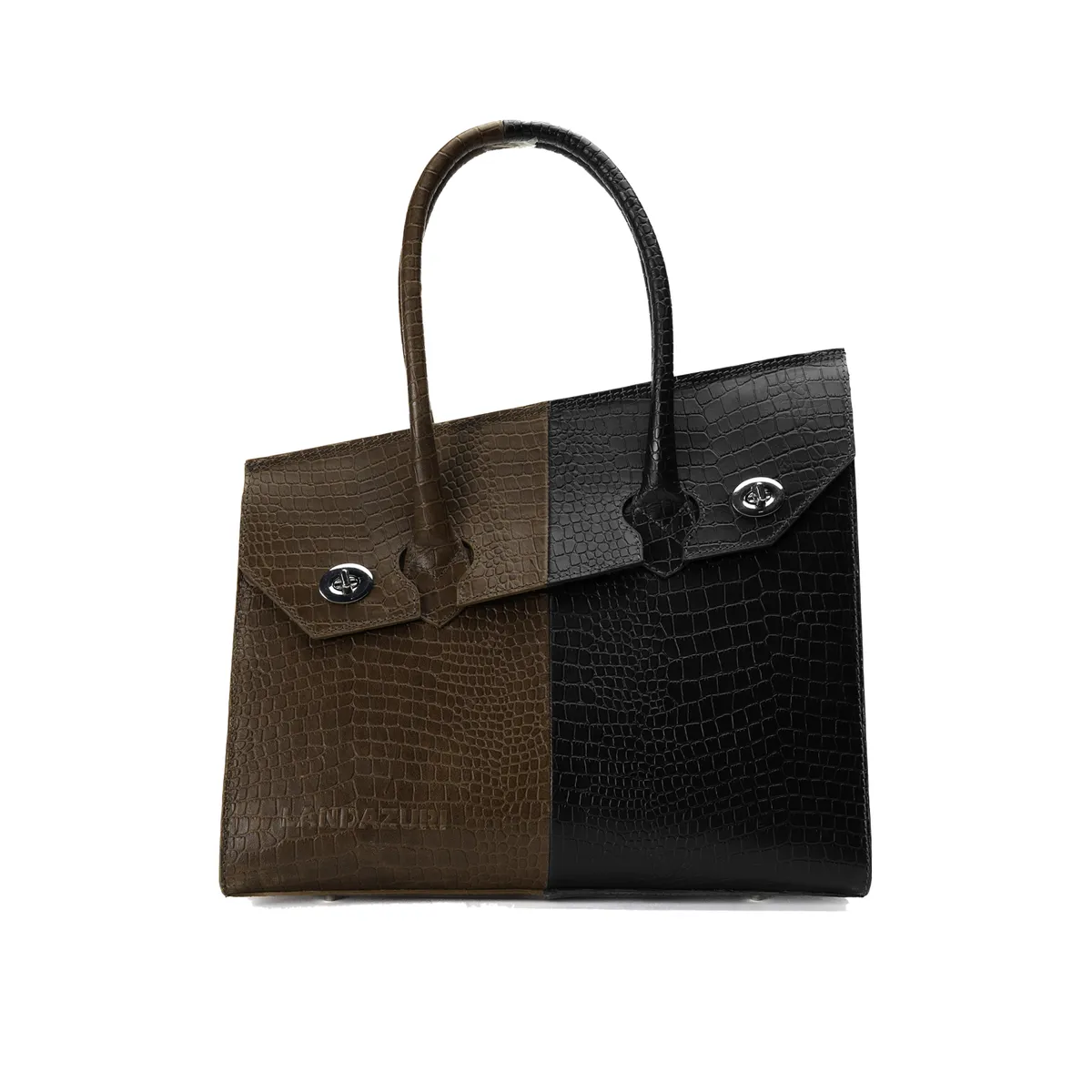 LANDAZURI - Cartera de Mano Bi Café Landazuri