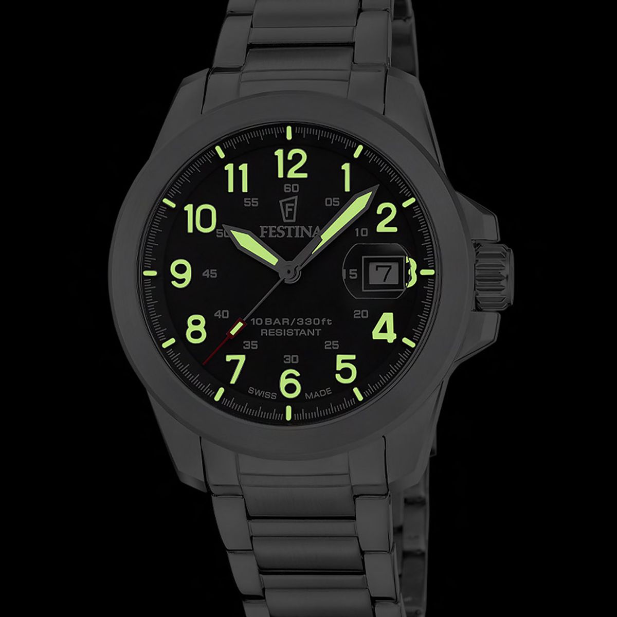 FESTINA SWISS - Reloj F20081/4 Festina Swiss Negro Hombre Field Watches