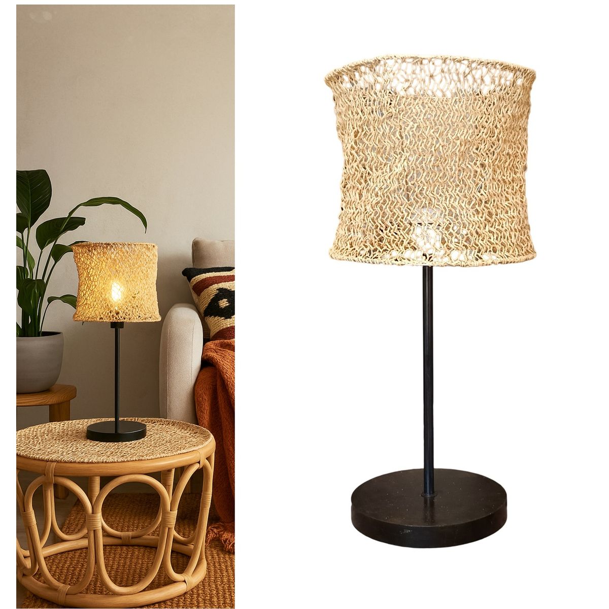 CAROLD STEVENS - Lámpara de Sobremesa Boho