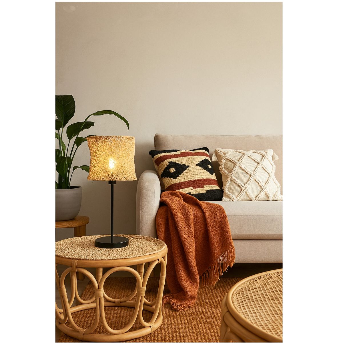 CAROLD STEVENS - Lámpara de Sobremesa Boho