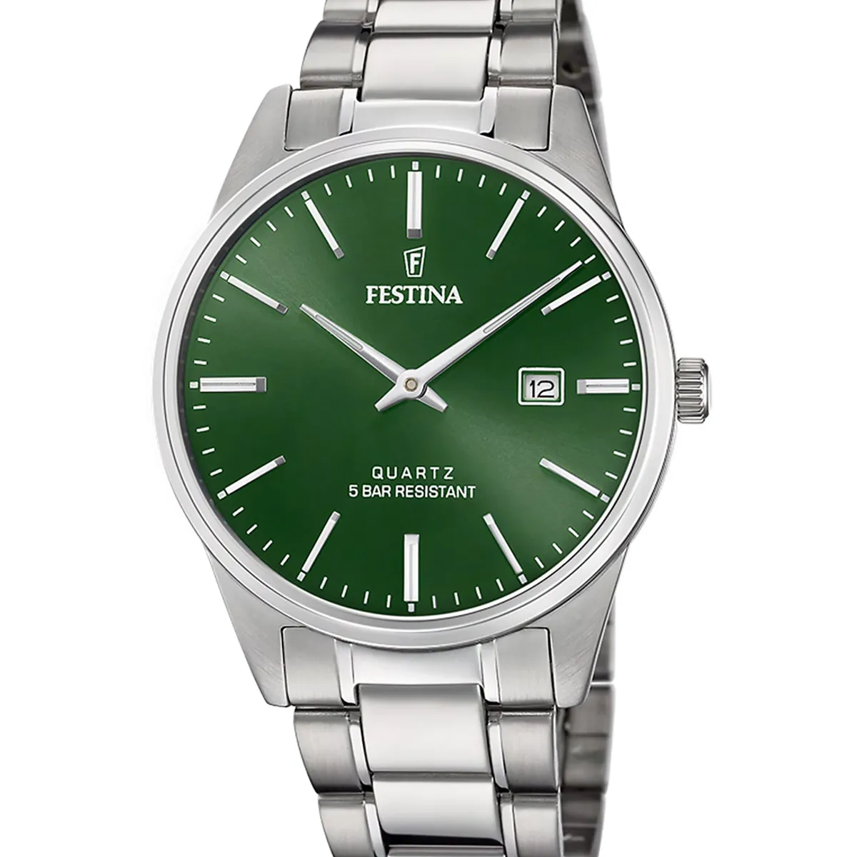 FESTINA - Reloj F20511/5 Festina Verde Hombre Acero Clasico