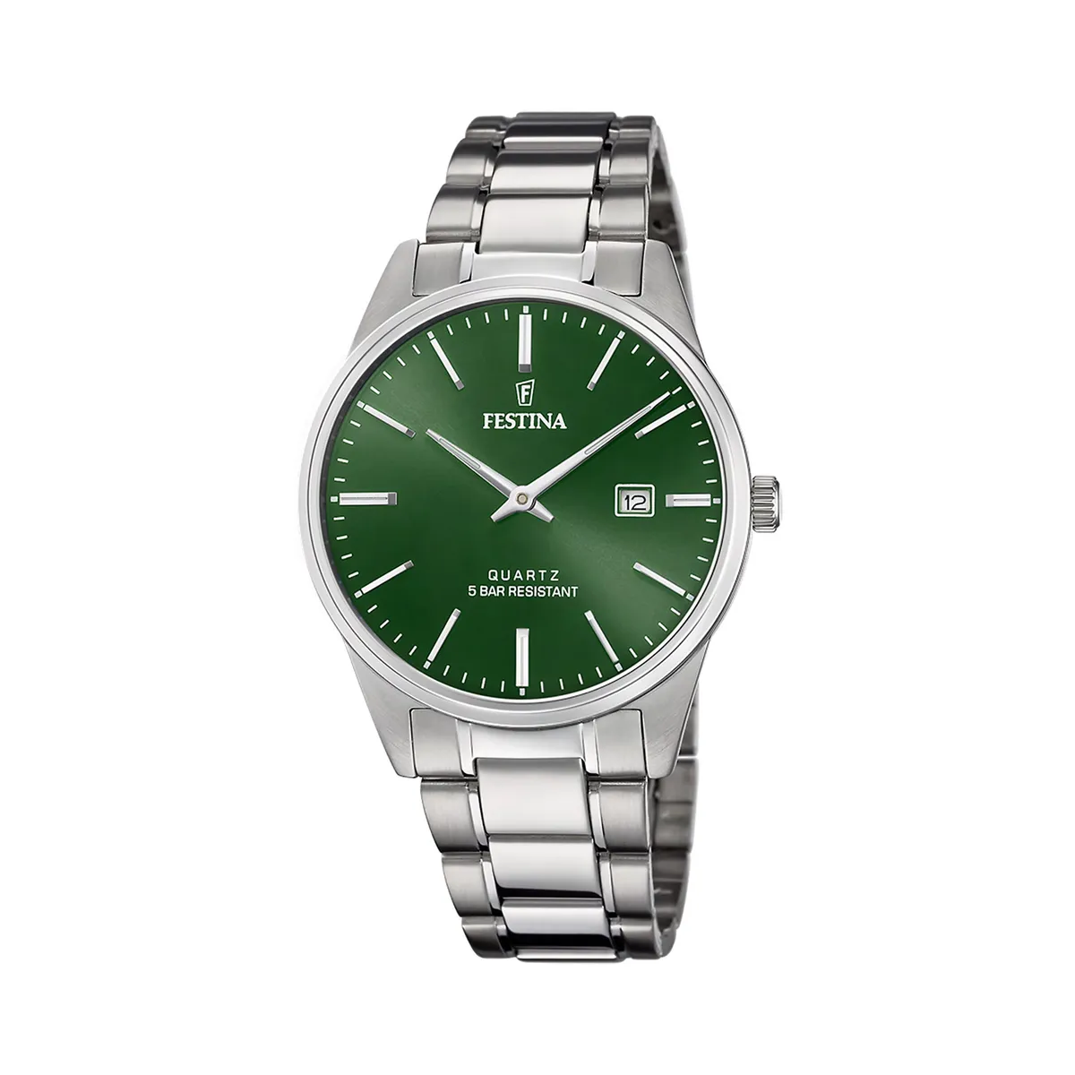 FESTINA - Reloj F20511/5 Festina Verde Hombre Acero Clasico