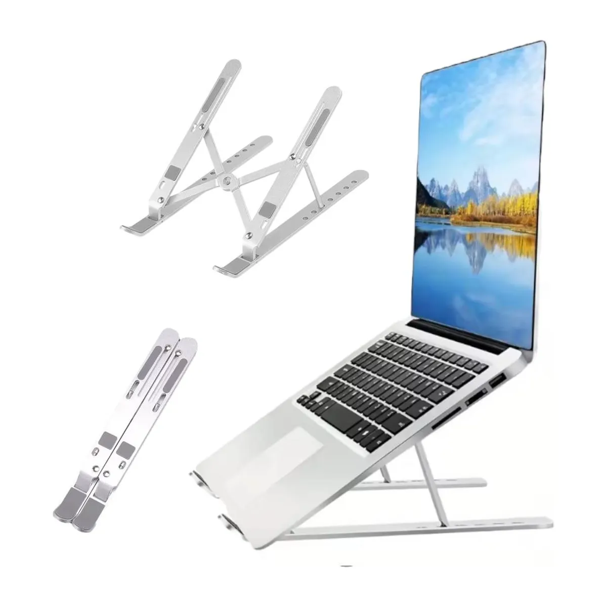 GENERICO - Soporte Plegable Ajustable para Notebook Tablet Teléfono Libros