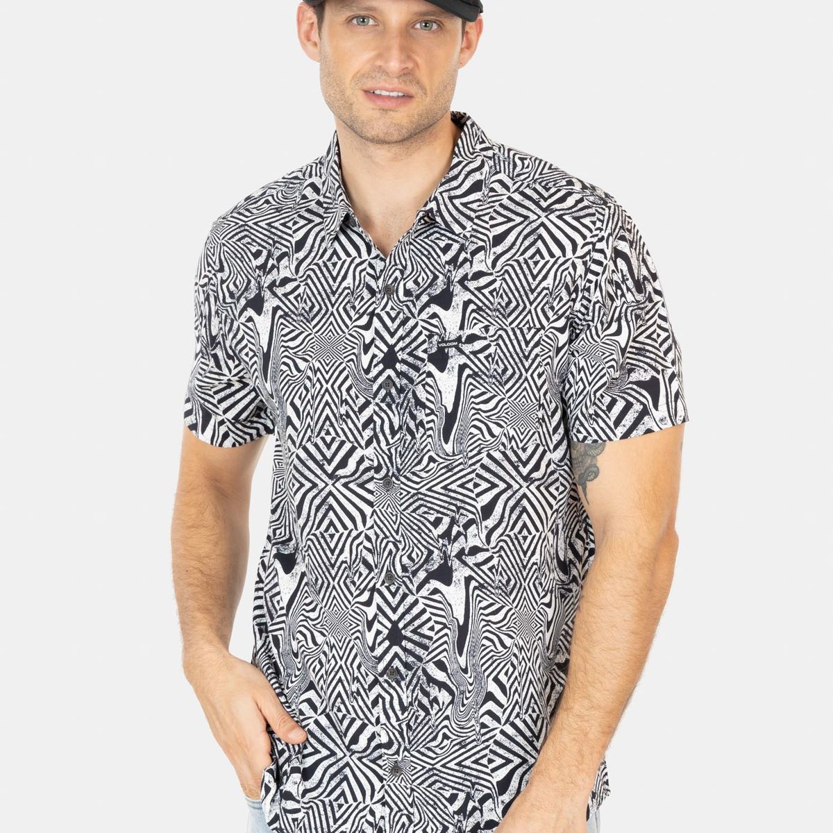 VOLCOM - Camisa MC Ola Multicolor Hombre Volcom