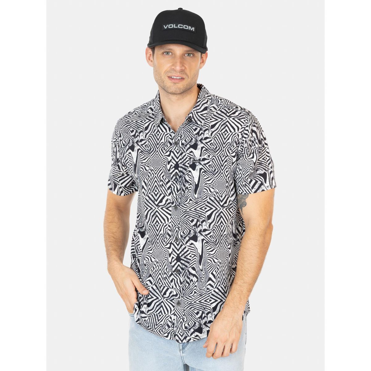 VOLCOM - Camisa MC Ola Multicolor Hombre Volcom
