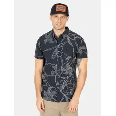 VOLCOM - Camisa MC Pixel Stone Multicolor Hombre