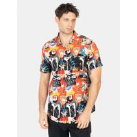 Camisa MC Pared Multicolor Hombre