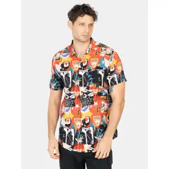 VOLCOM - Camisa MC Pared Multicolor Hombre