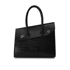 LANDAZURI - Cartera de Mano Negro Mosaico