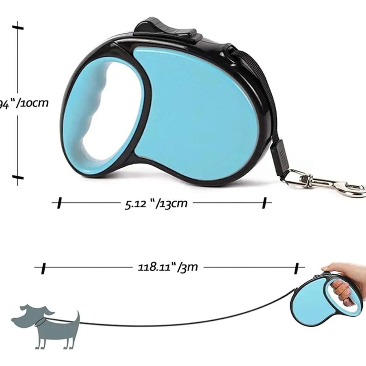 GENERICO - Correa Automática Retráctil Para Perros 3 Metros