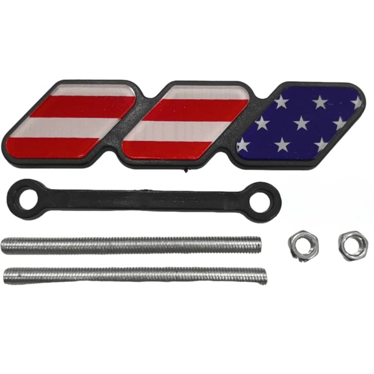 GENERICO - Emblema Insignia rejilla tricolor acrílico apernado Toyota