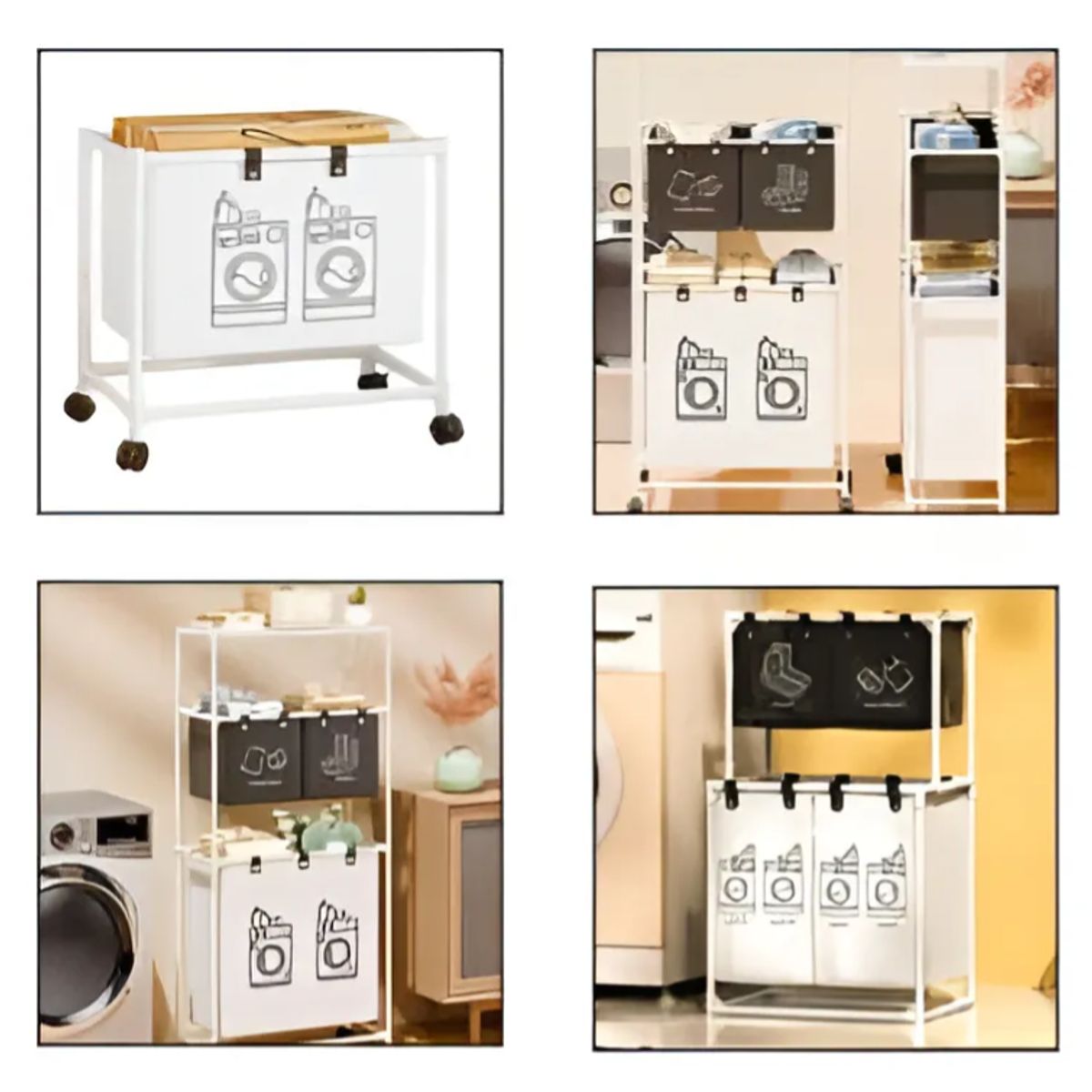 GENERICO - Cesta De Ropa Con Ruedas