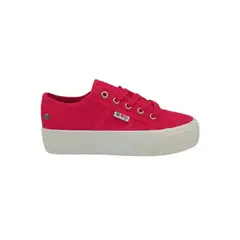 HERIEL - Zapatilla Roja Plataforma Mujer