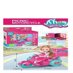 GENERICO - Juguete muñeca con moto