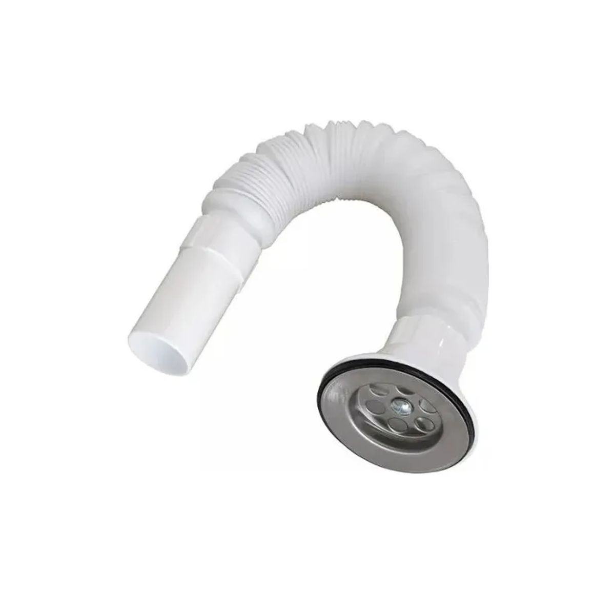 GENERICO - Sifón Flexible Plástico Lavamanos Lavaplatos Universal