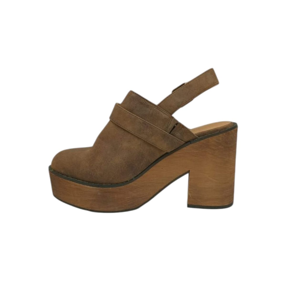 HERIEL - Zapato Café Plataforma Mujer