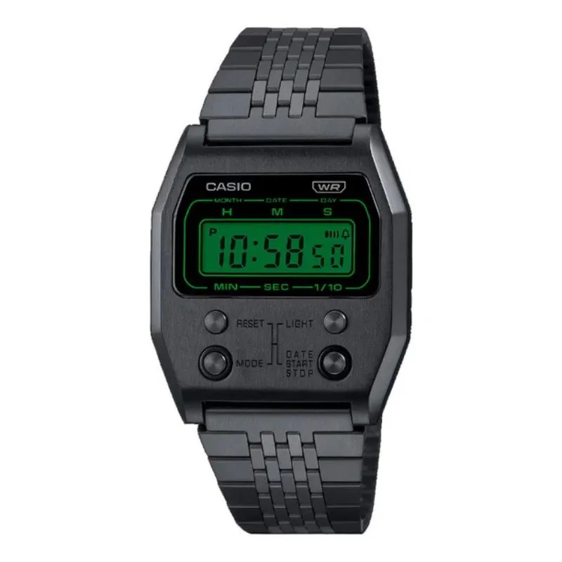 CASIO - Reloj Casio Vintage Unisex A1100B-1DF Caja Metálica Reedición 1978