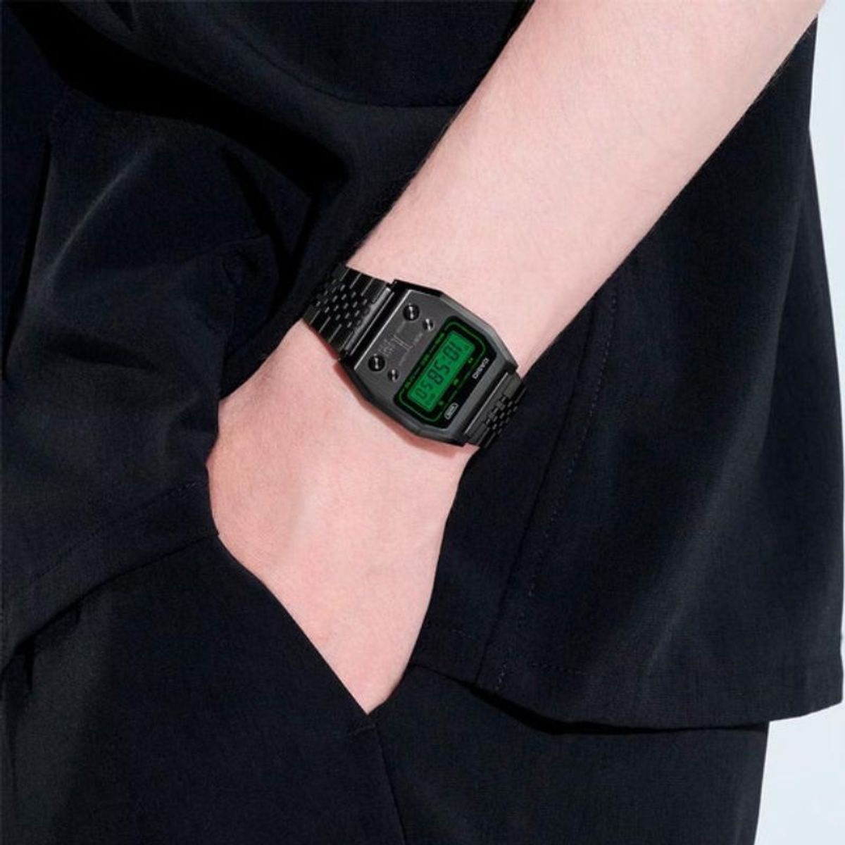 CASIO - Reloj Casio Vintage Unisex A1100B-1DF Caja Metálica Reedición 1978