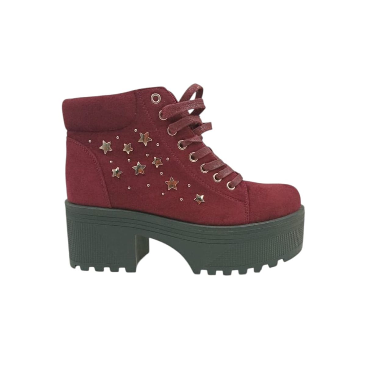 HERIEL - Botín Burdeo Plataforma Tachas Mujer