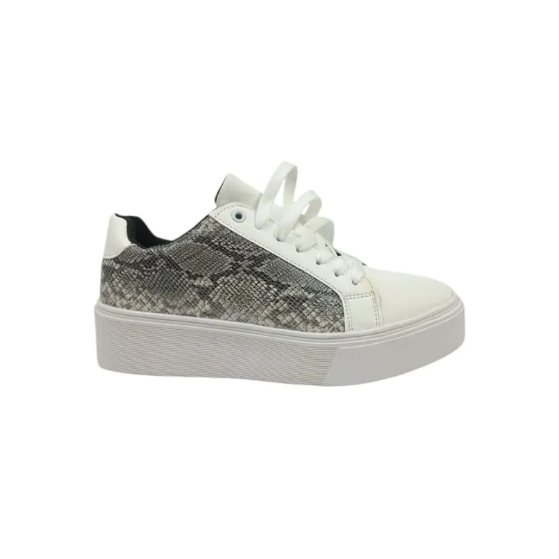 HERIEL - Zapatilla Blanca Print Mujer