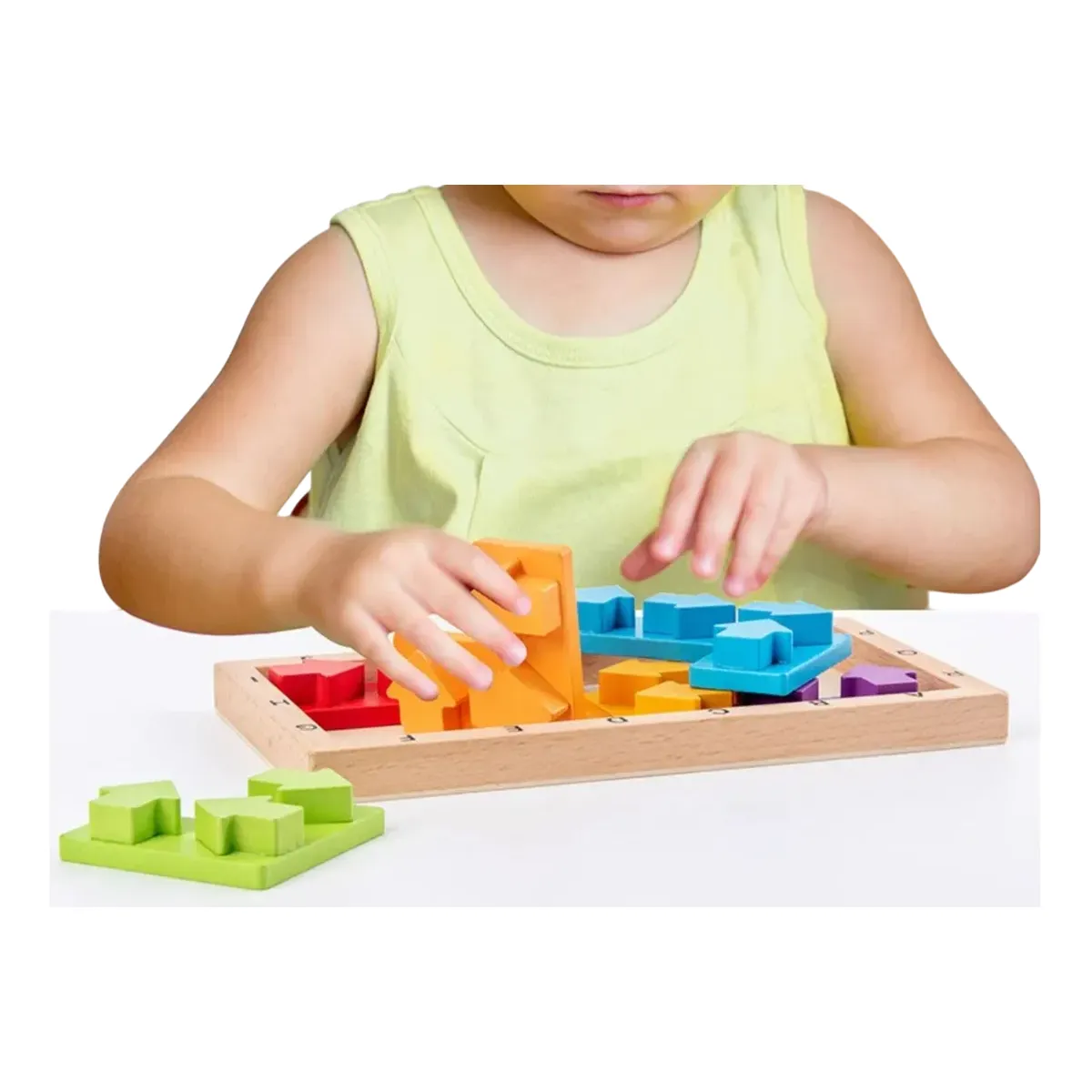 GENERICO - Encaje Portátil De Madera Para Niños Rompecabezas
