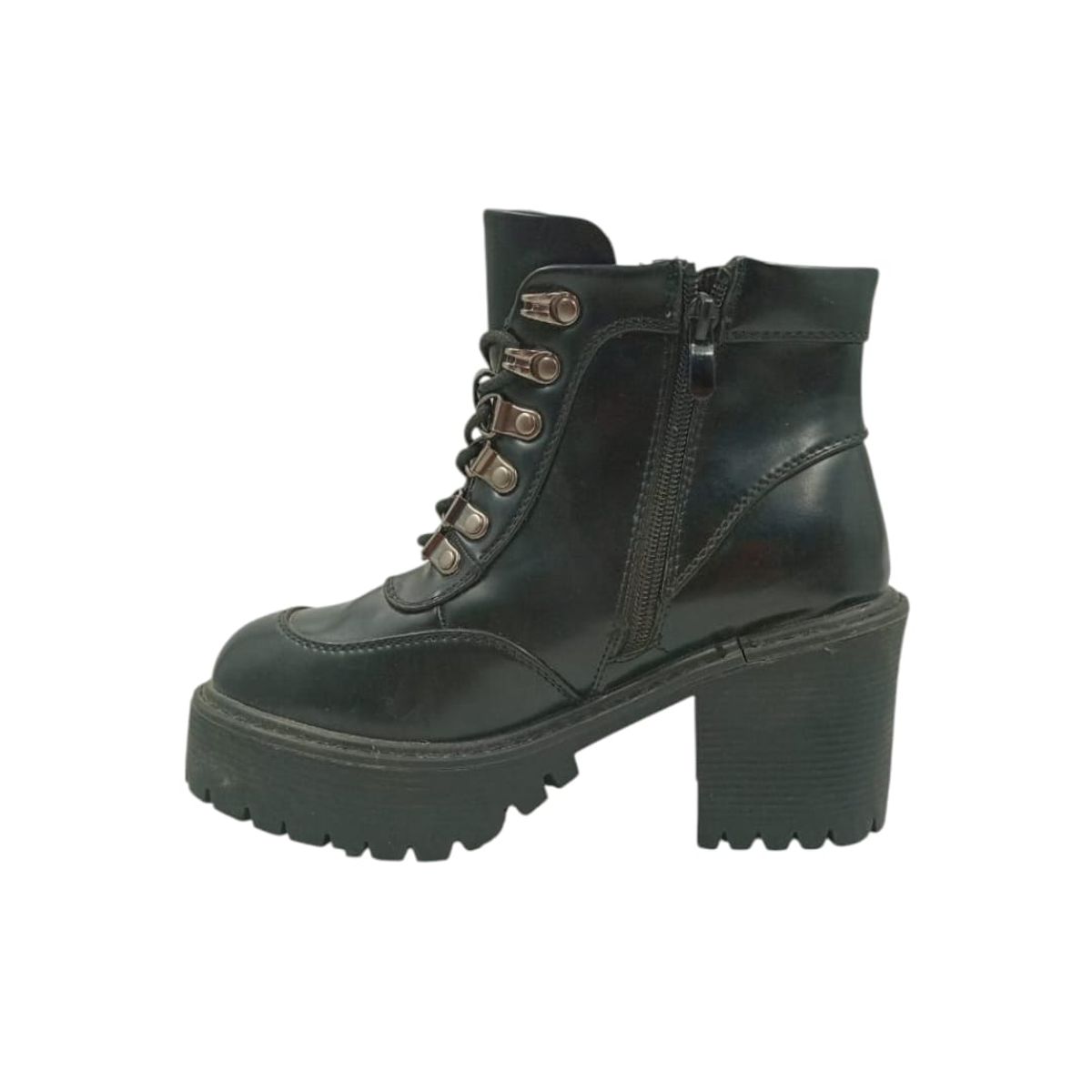 HERIEL - Botín Negro Plataforma Mujer