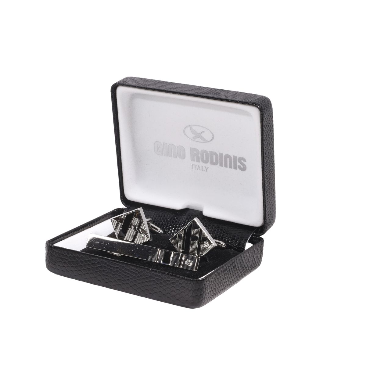 GINO RODINIS - Set de Pasador de Corbata y Colleras Gino Rodinis- PAS039