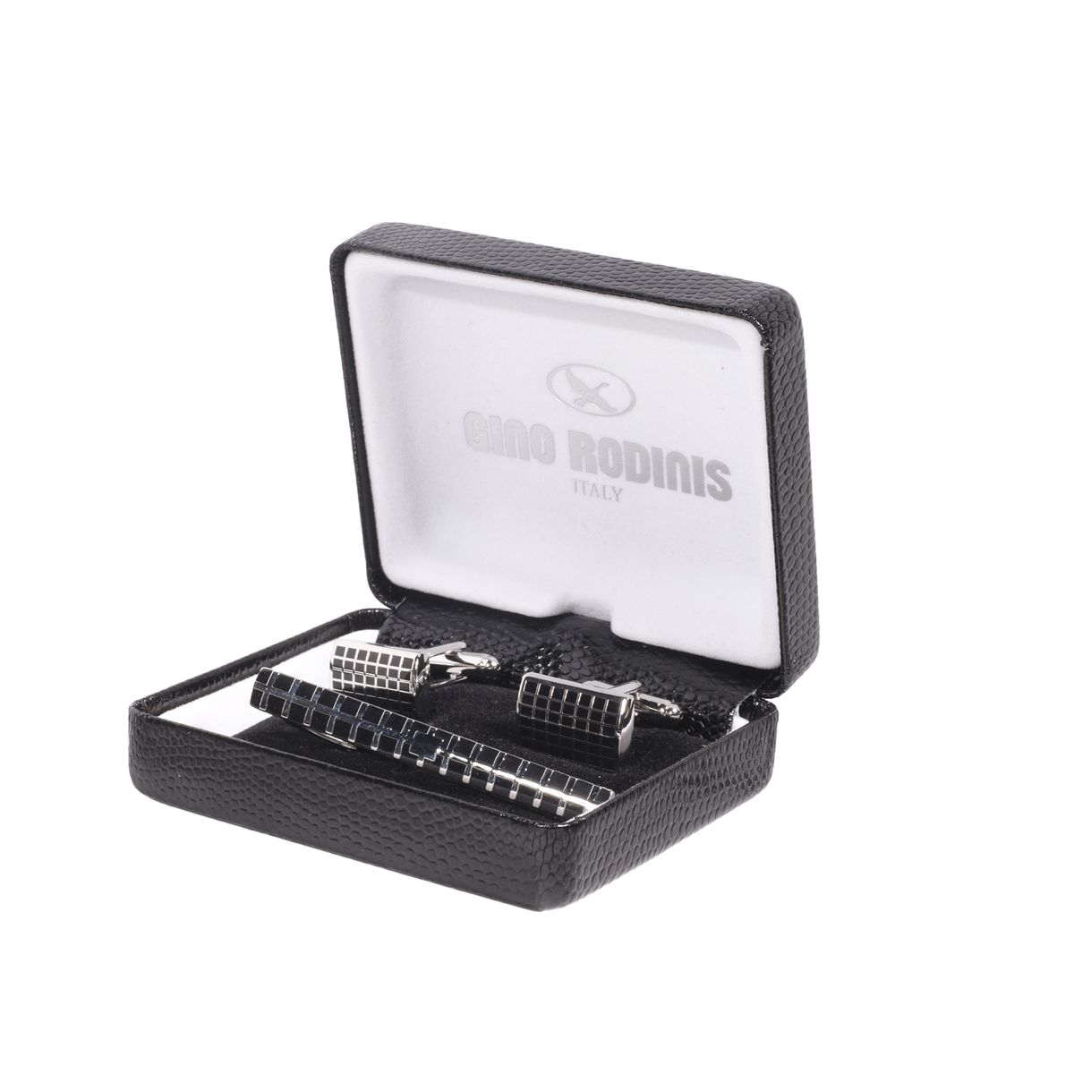 GINO RODINIS - Set de Pasador de Corbata y Colleras Gino Rodinis- PAS040