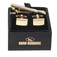 Set de Pasador de Corbata y Colleras Gino Rodinis- PAS042