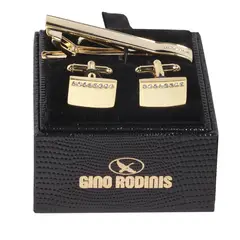 GINO RODINIS - Set de Pasador de Corbata y Colleras Gino Rodinis- PAS042