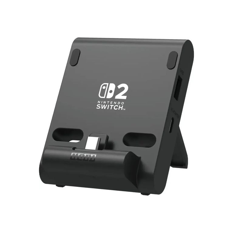 HORI Soporte Cargador Nintendo Switch 2 con doble puerto USB