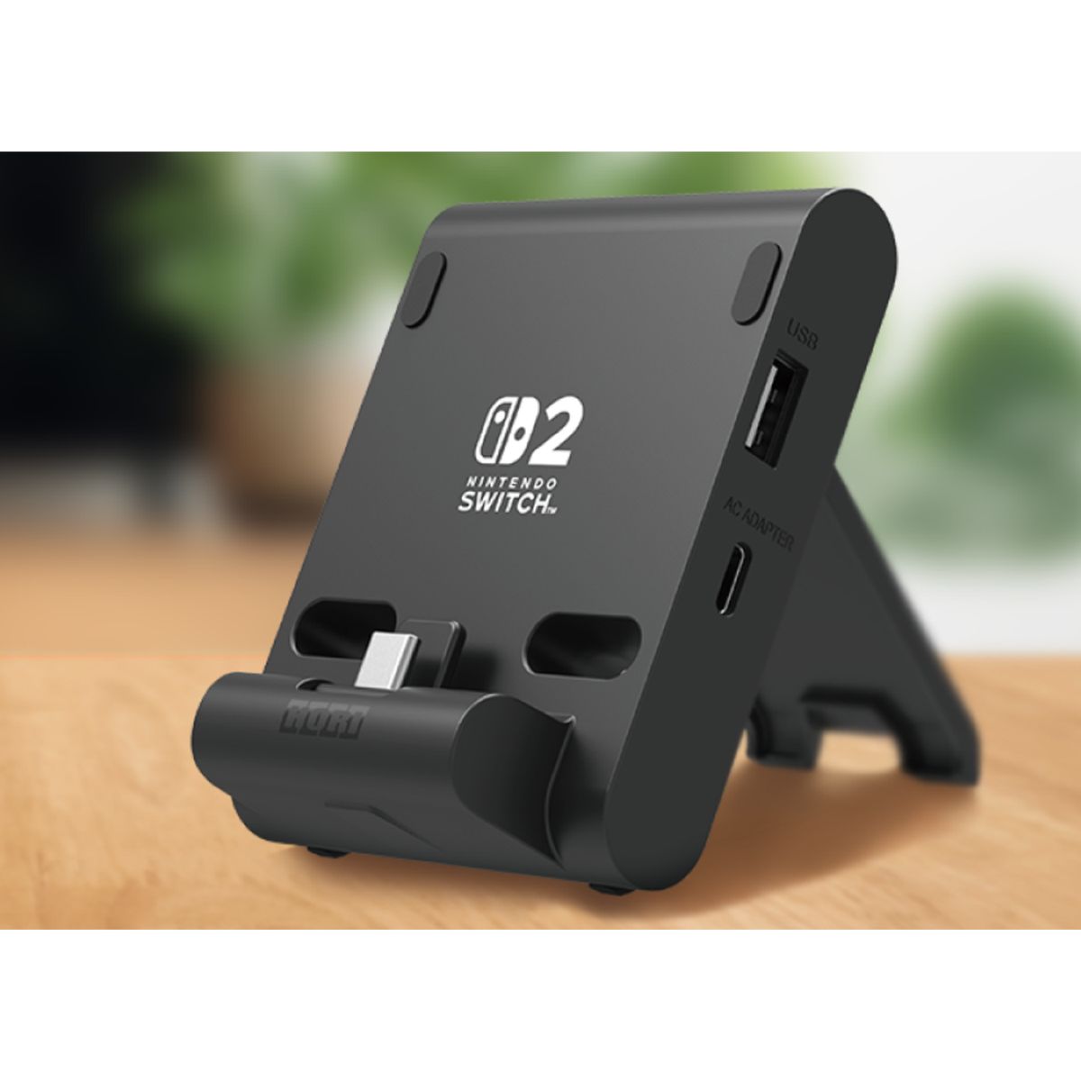 HORI - Soporte Cargador Nintendo Switch 2 con doble puerto USB