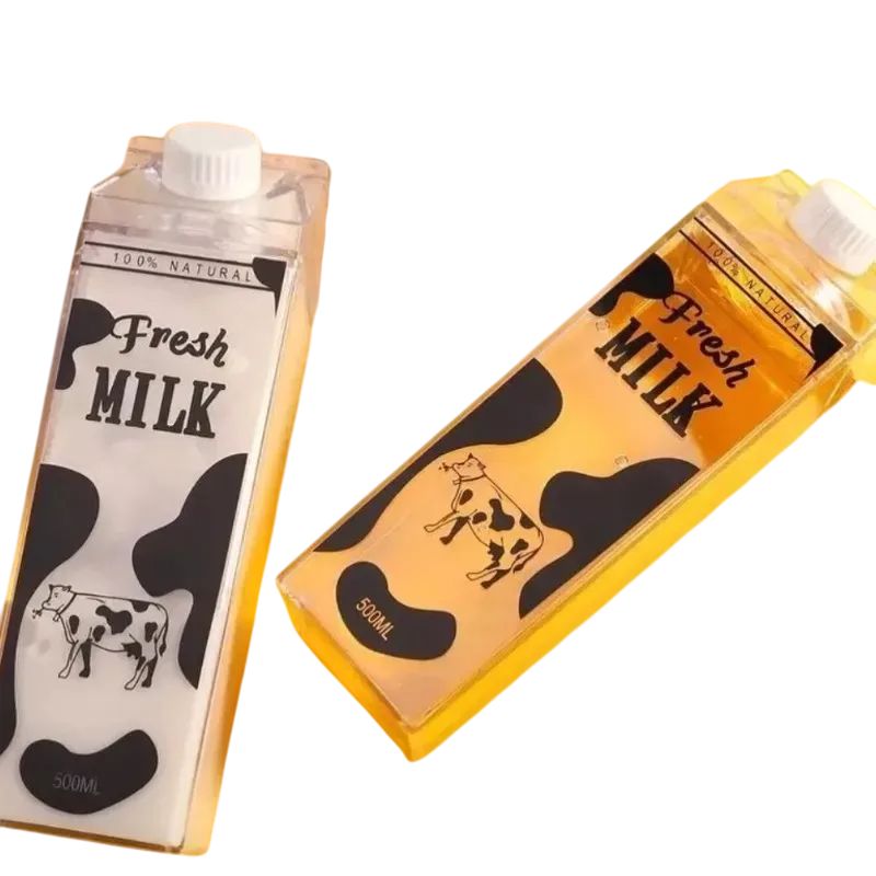 GENERICO - Botella Leche Contenedor  Transparente 1000 Ml