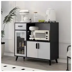 HOMER DESIGN - Aparador Buffet De Cocina Comedor Multifuncional Con Puerta