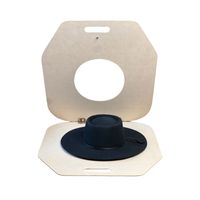 Sombrero de paño Negro ala corta + Porta Sombrero