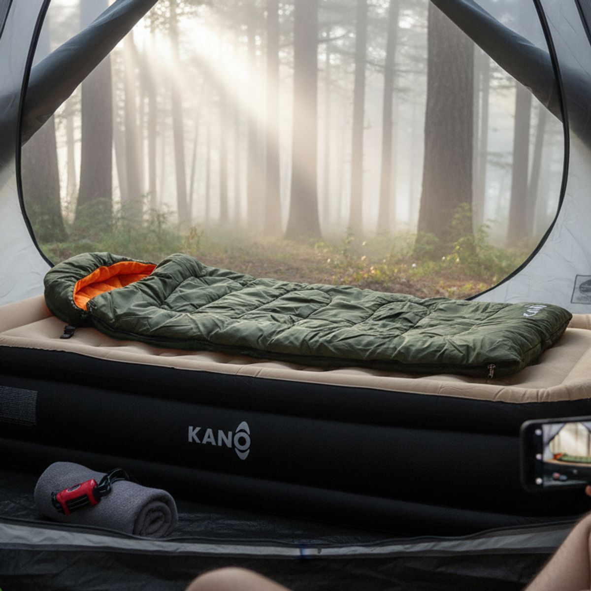 KANO - Saco de dormir 5° / 15° / 25° Kano Lanin Recto 220 x 75 cm