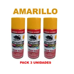 OEM - Pintura en spray Pack 3 Unidades Color Amarillo