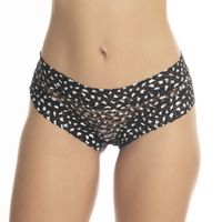 Pantaleta De Encaje Con Detalles Plateados