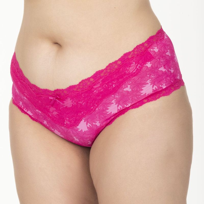 LADY GENNY - Pantaleta Invisible De Microfibra Y Encaje