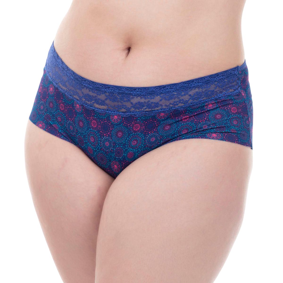 LADY GENNY - Calzón Cuadro Invisible Con Encaje